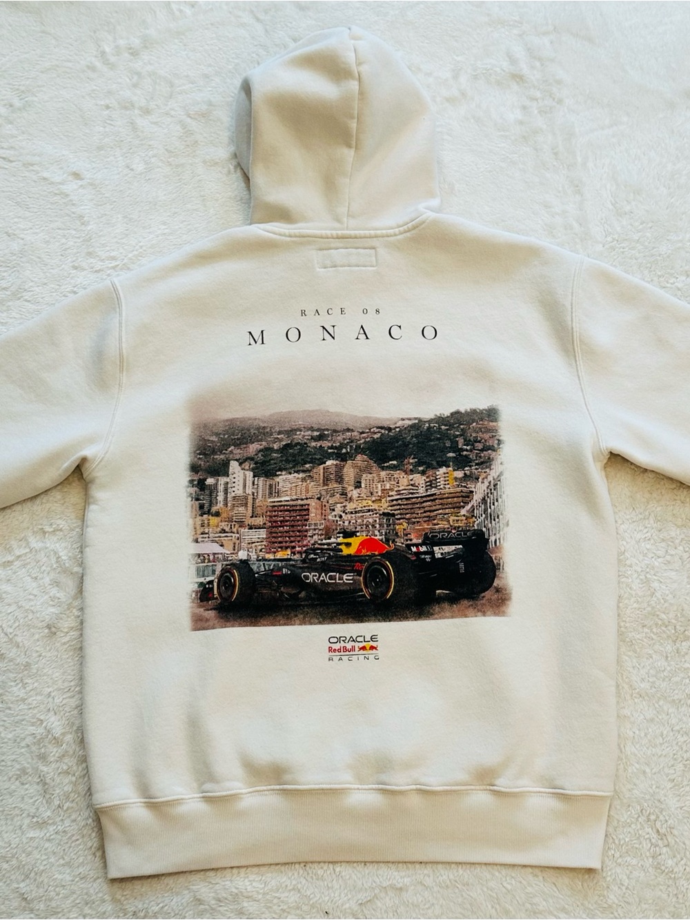 Hollister Red Bull Racing F1 Monaco GP 20th Anniversary Boxy Hoodie Men's Medium